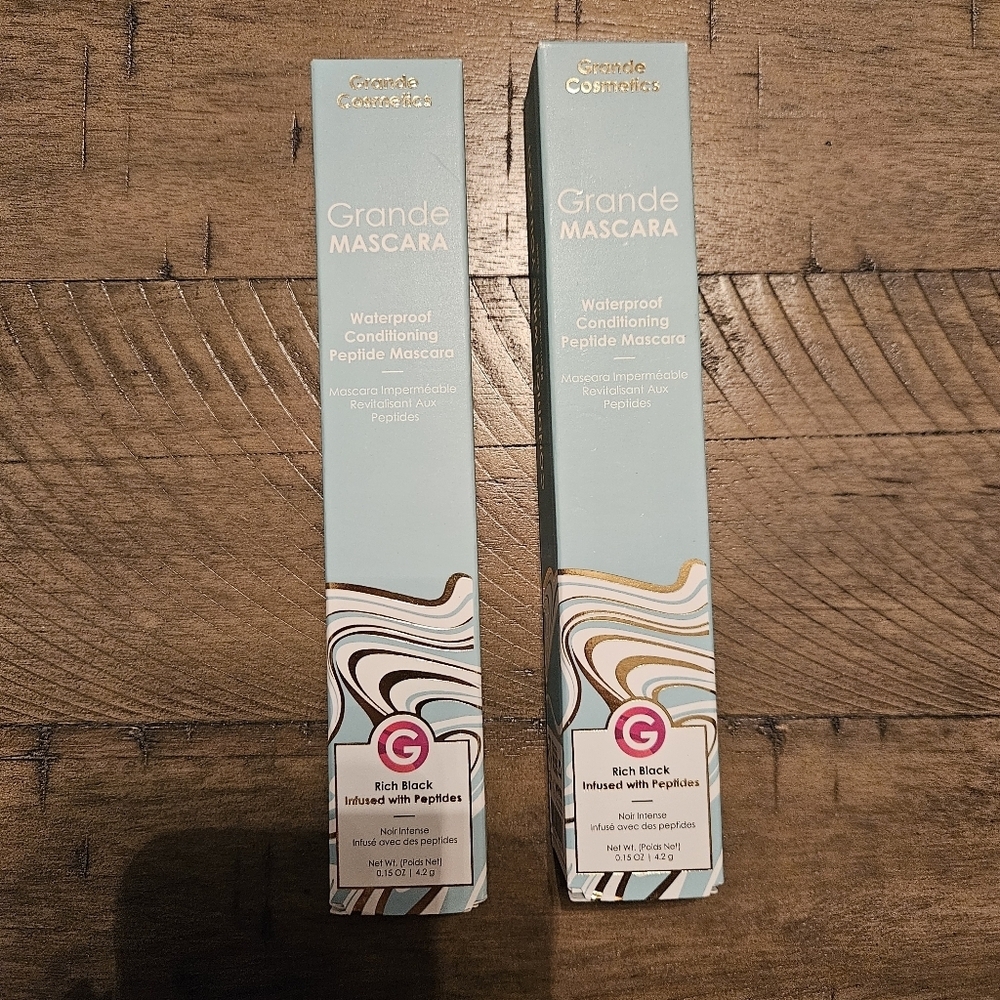 X2 Grande Cosmetics GrandeMASCARA Waterproof Conditioning Peptide Mascara Black